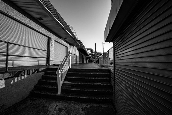 Quiet Boardwalk Stairs