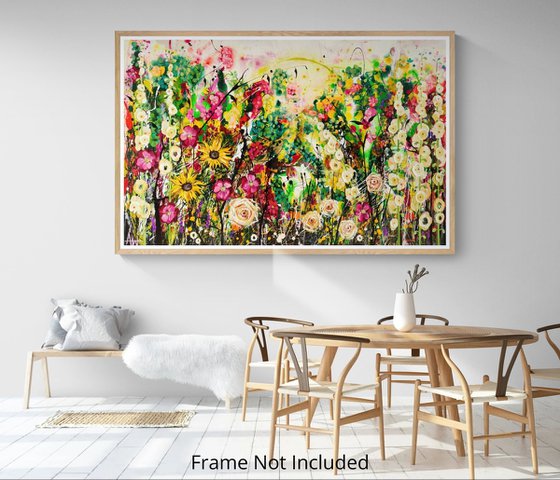 Honeyglow Grove; Abstract Floral Landscape