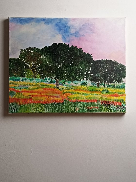 Colored countryside