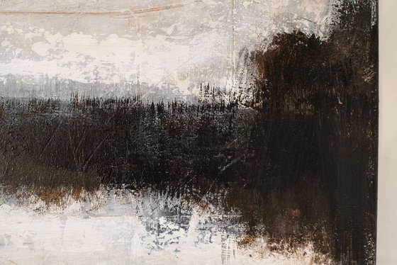 Brown abstract painting BR576