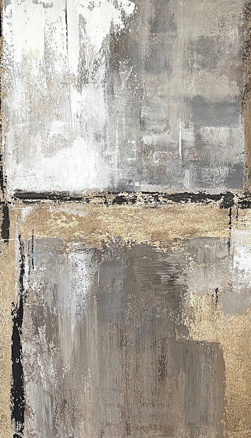 Golden Axis in Earth and Grey by Tatiana Malinovscaia