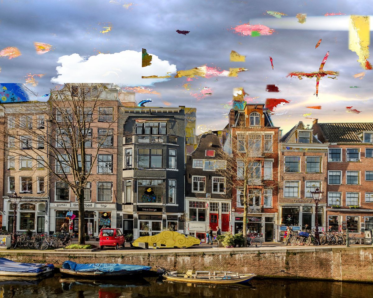 Urban And Pop Photograph , Amsterdam View Opus 1802 New By Geert Lemmers Fpa, 39 X 31, Artwork For Sale On Artfinder