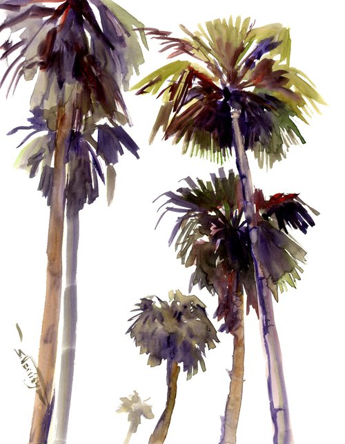 Palms on the Road (Hollywood) by Suren Nersisyan