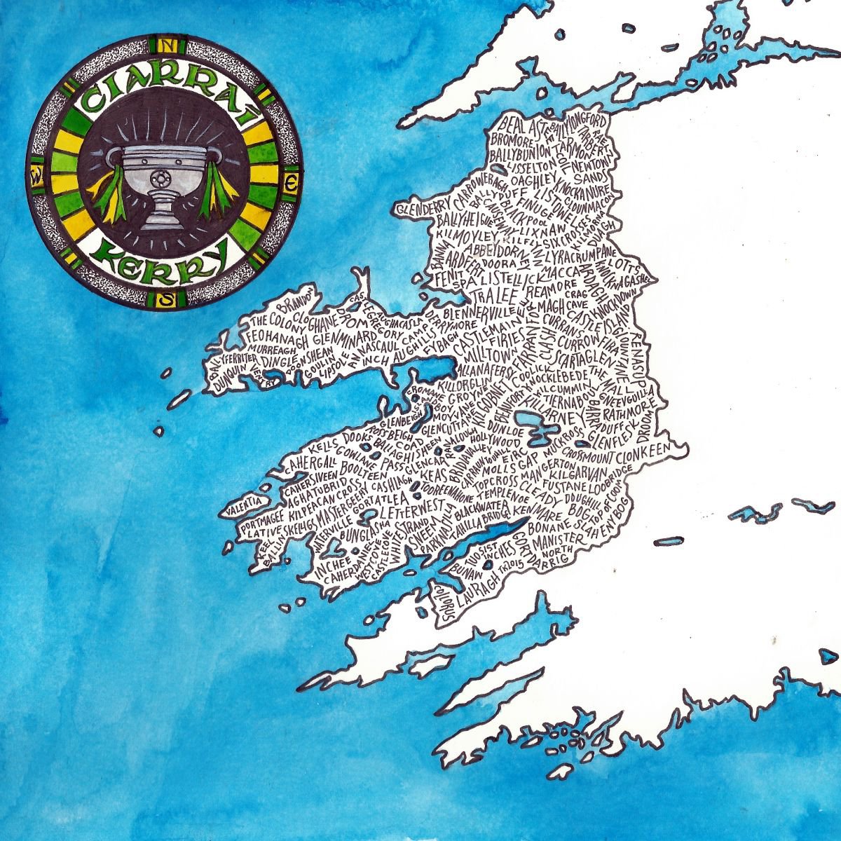 County Kerry Word Map by Terri Kelleher