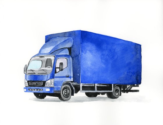 Blue truck