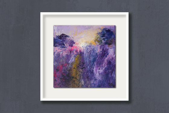 Landscape in purple tones