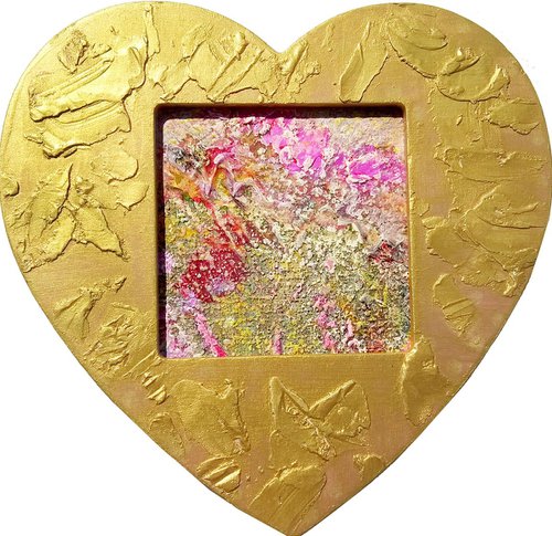 Gold heart by Tetiana Chebrova