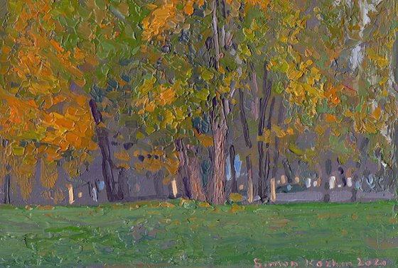 October. Park in Chamzinka