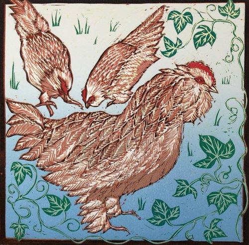 Three French Hens by Marian Carter