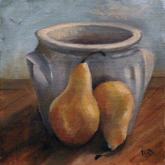 The pot with pears