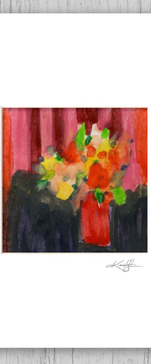 Encaustic Floral 63 by Kathy Morton Stanion