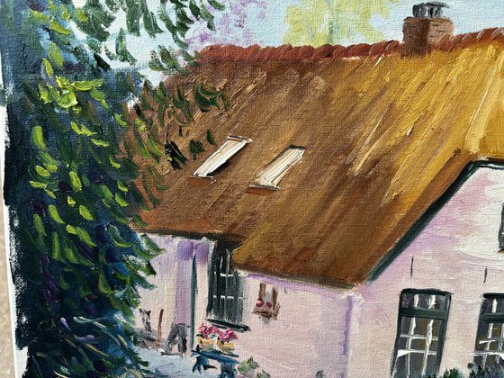 Dalen Thatch House Painting
