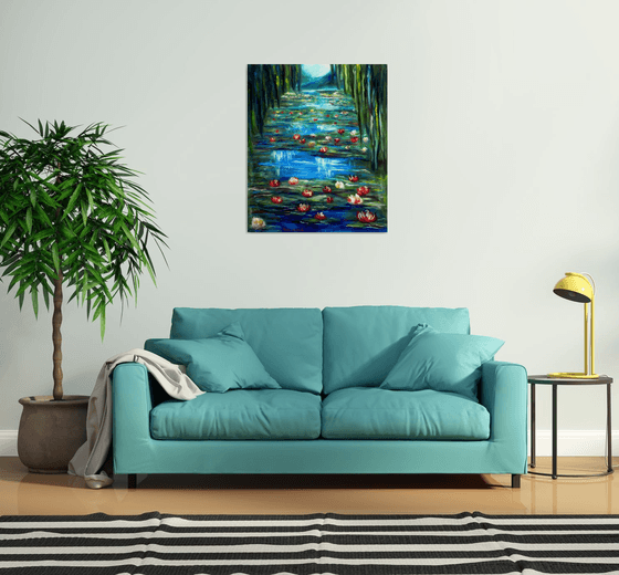 Monet Garden Water Lilies