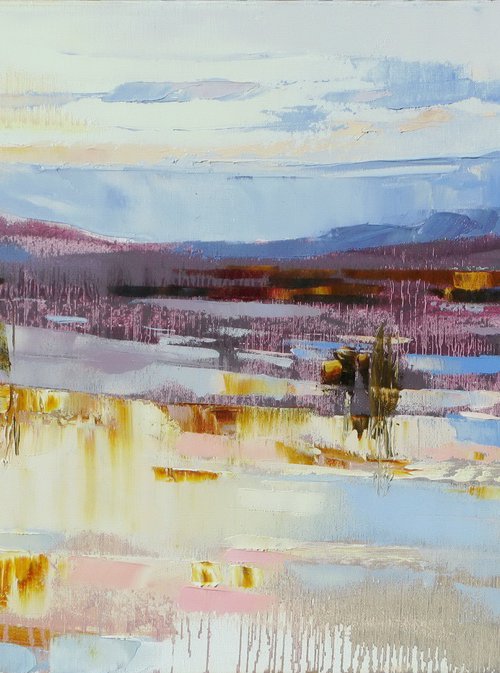 Evening lake by Lesya Ros