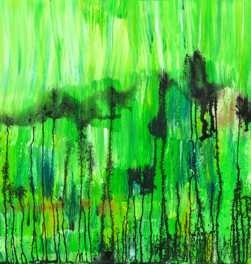Landscape in green by Tiny de Bruin