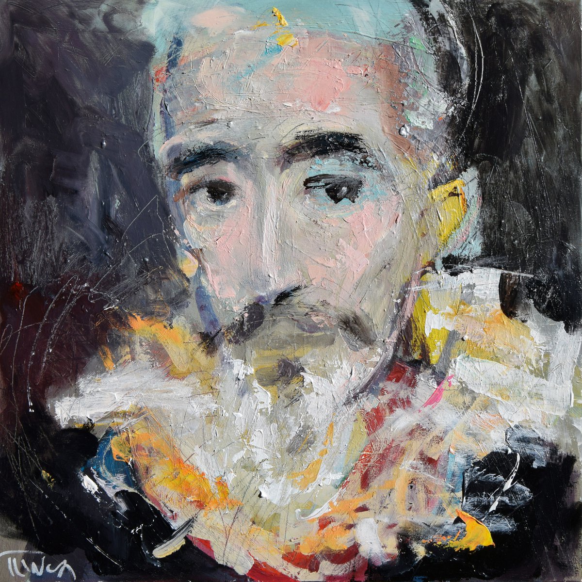 Portrait of a bearded man (3) by Catalin Ilinca