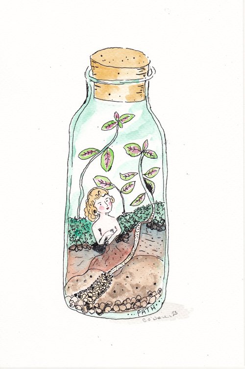 China Girl in a Terrarium - Path by Catherine O’Neill