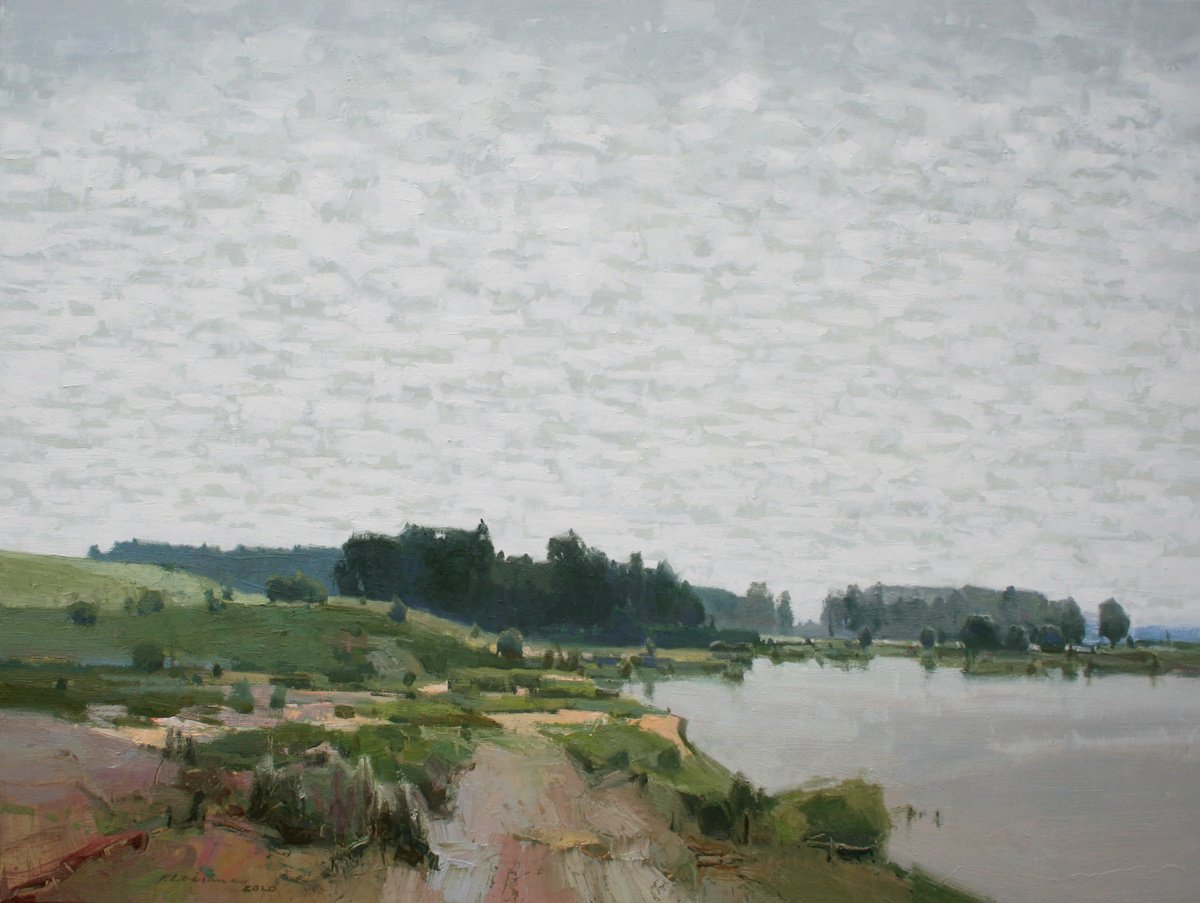 When Sky Is Grey By Vytautas Laisonas, 31 X 24, Artwork For Sale On Artfinder
