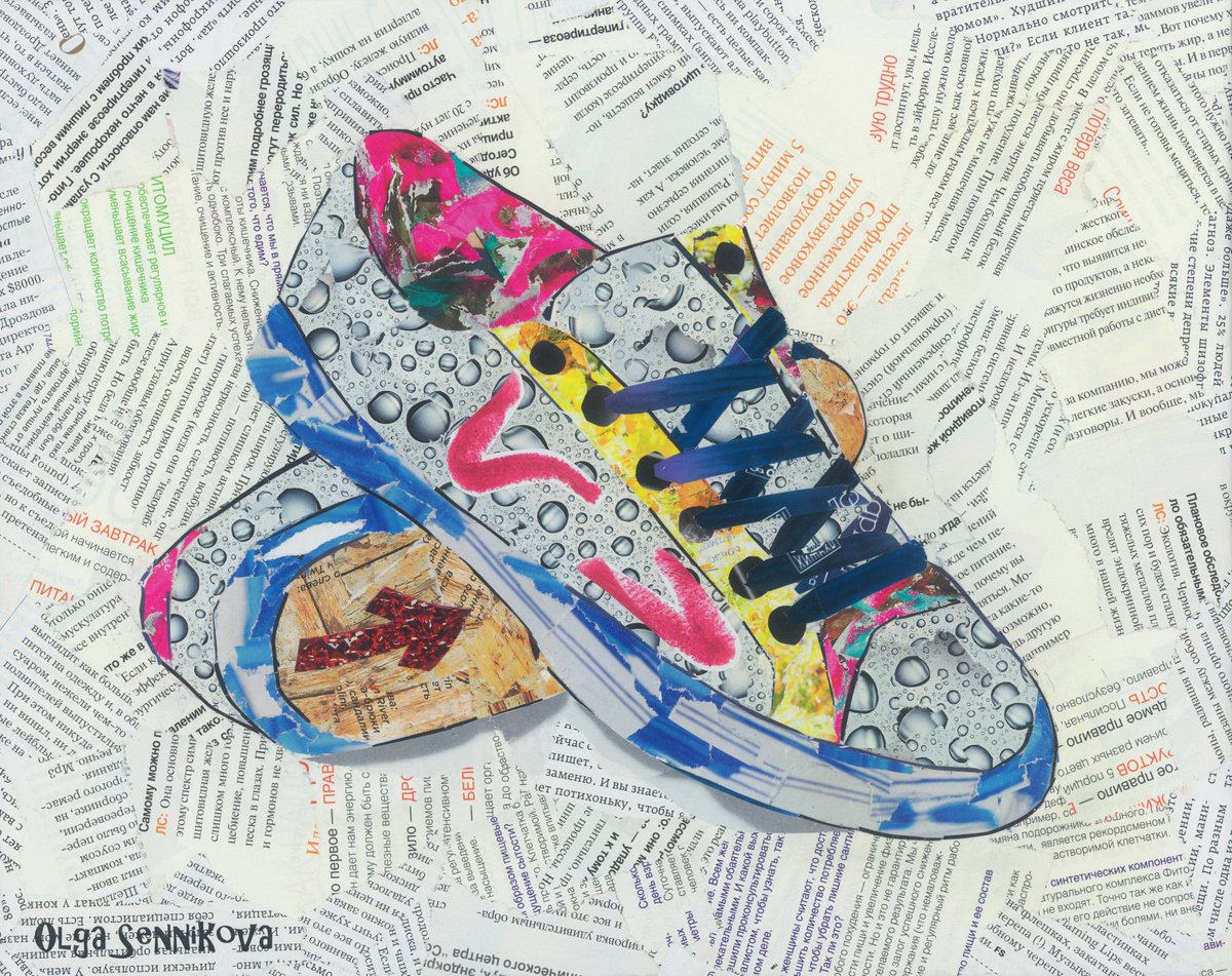 Sneakers / Collage / Free shipping by Olga Sennikova