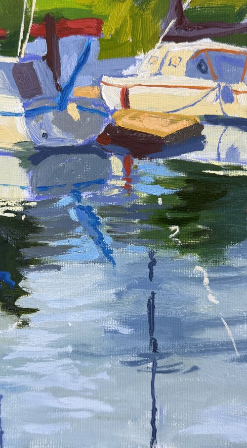 Sun on the boats by Kate Sosonna