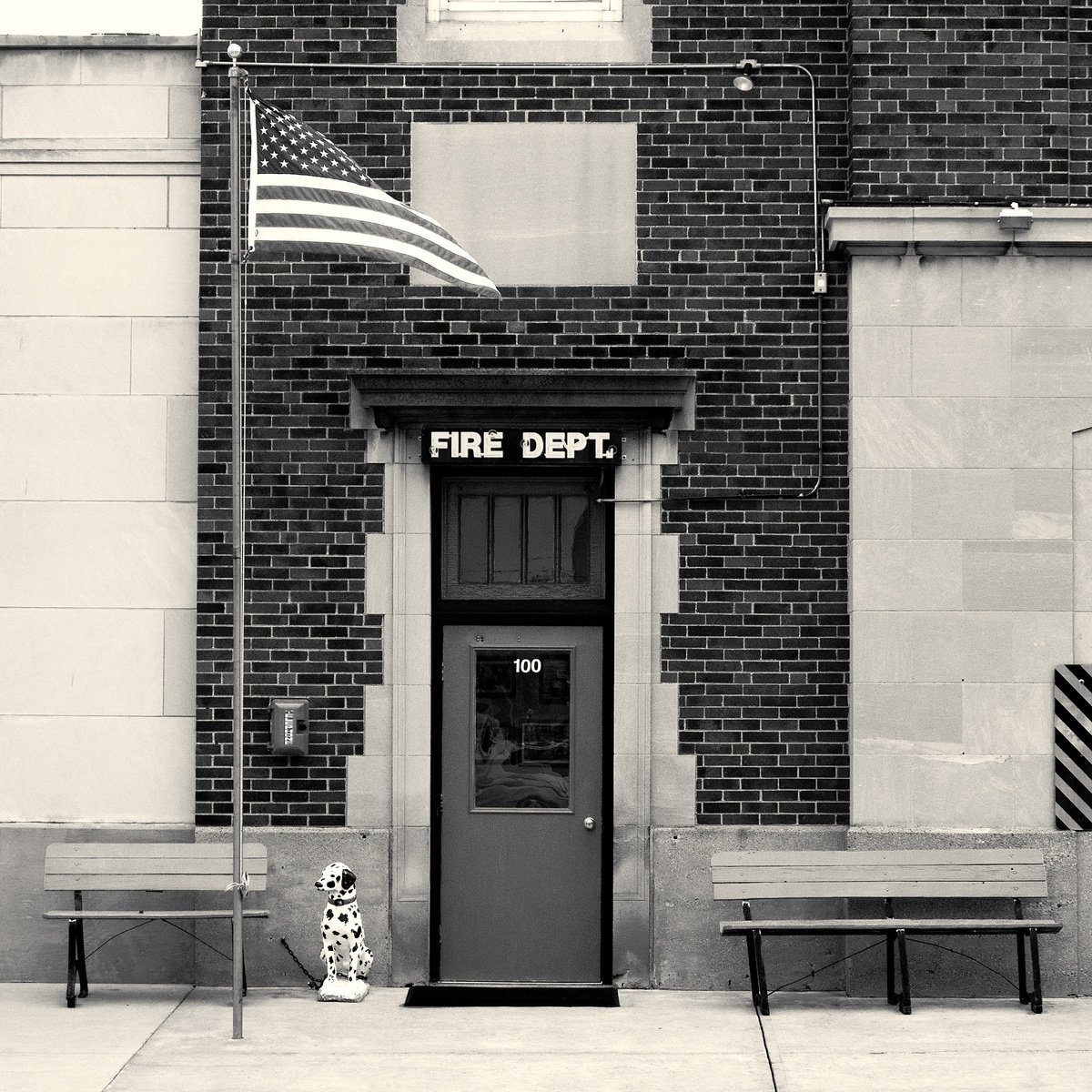 Photorealistic Cityscapes Photograph By Robert Tolchin, 16 X 20", Fire Department (#44), Original Artwork