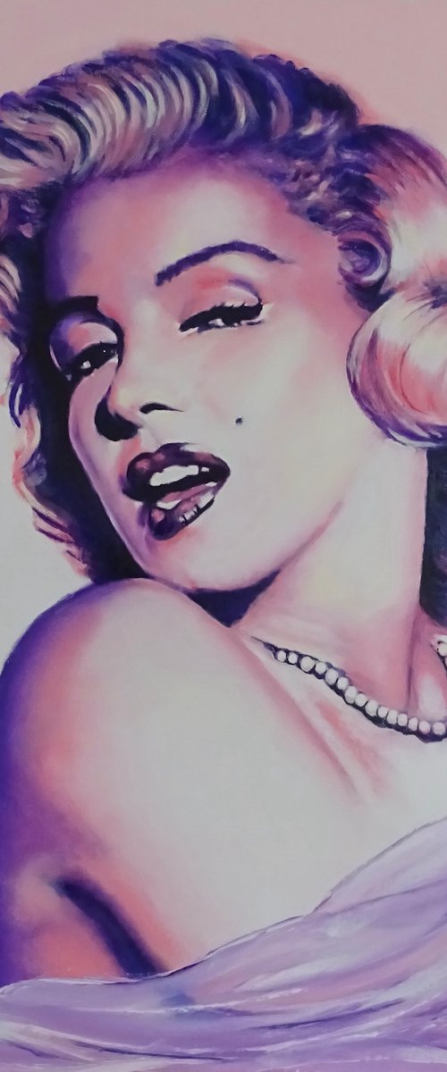 Marilyn 'Like a Candle in the Wind' by Mel Davies Original Art