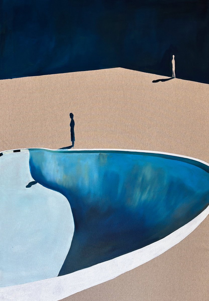 Surrealistic Oil Painting , The Distance By Sofia Fresia, 28 X 39, Artwork For Sale On Artfinder