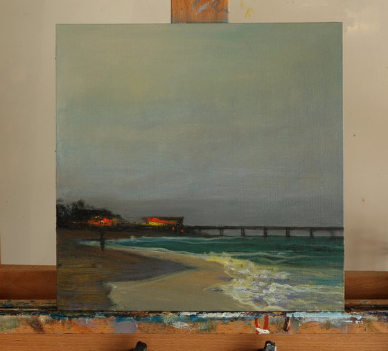 Evening bar on the ocean