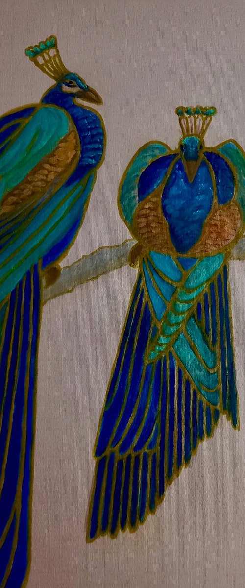 Peacocks by Lee Campbell