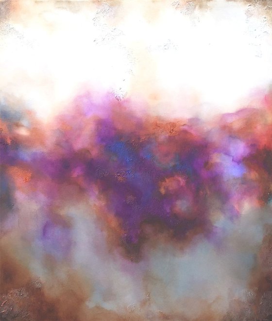 commissioned artwork Michael- purple (100 x 80 cm)