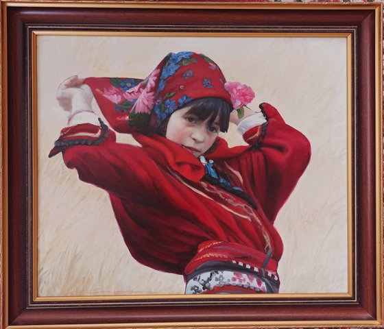 Lady in red clothing
