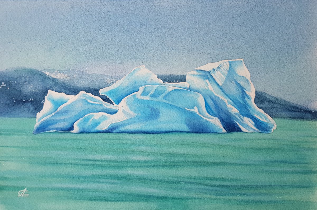 Landscape and Iceberg #03 by Svetlana Lileeva