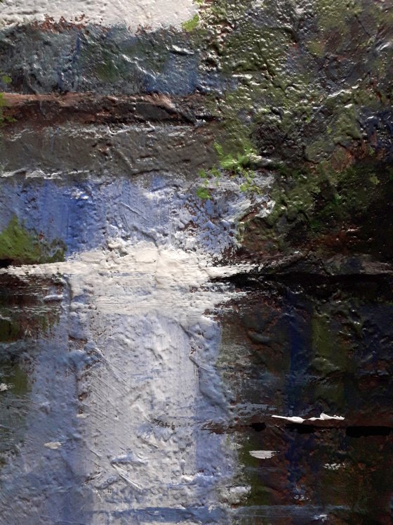 Reflections. Texture painting