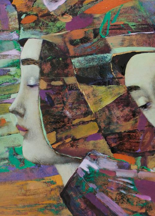 Abstract Painting Woman, oil painting by Kate Kulish
