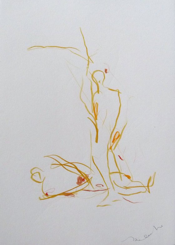 Domination 2, pencil sketch 29x21 cm, EXCLUSIVE to Artfinder + FREE SHIPPING