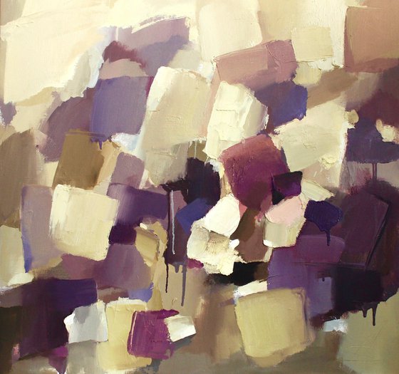 VIOLET 1/abstract oil painting