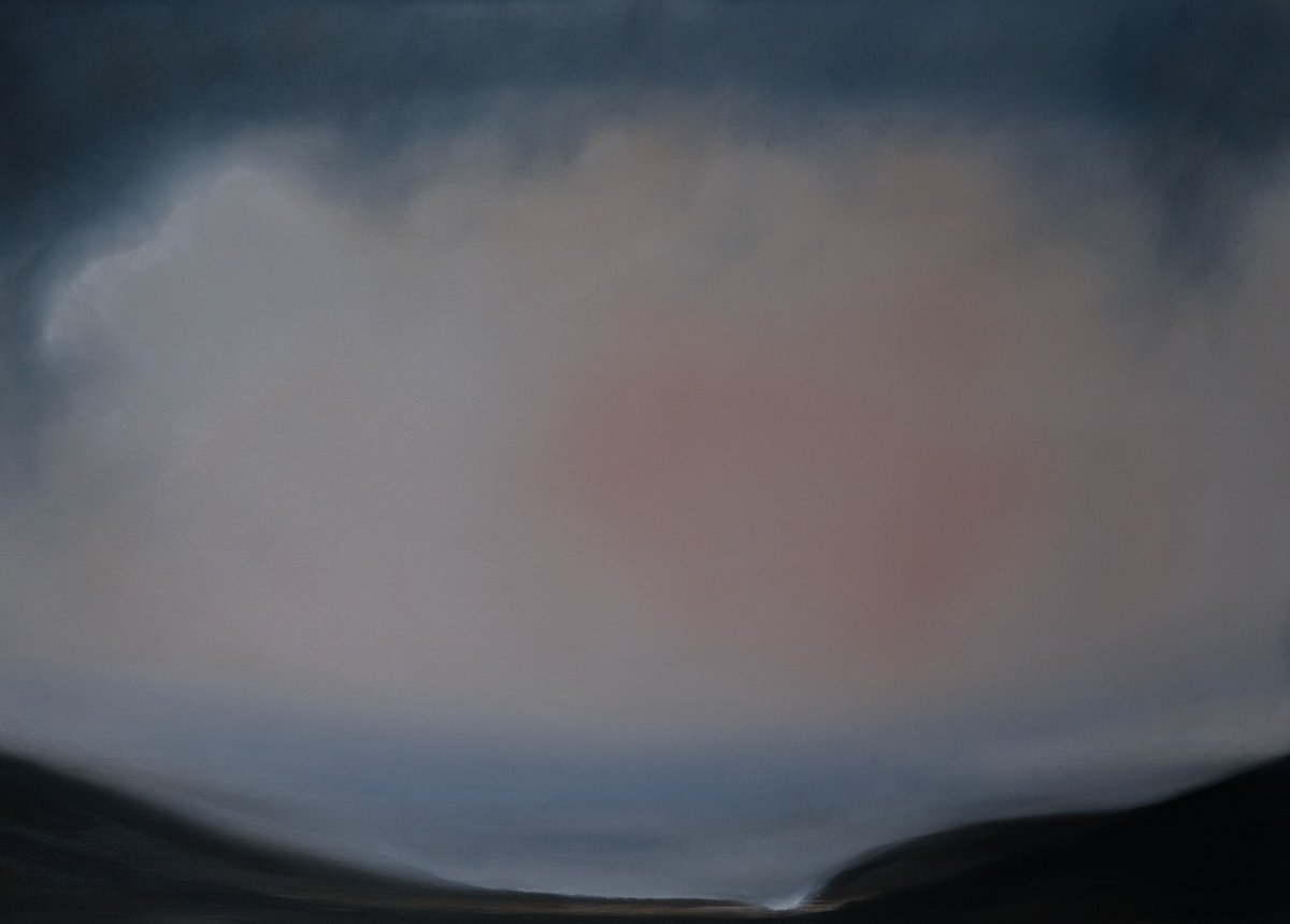 Impressionistic Landscape Oil Painting By Jonathan Speed, 39 X 28, Valley Light Iii, Original Artwork