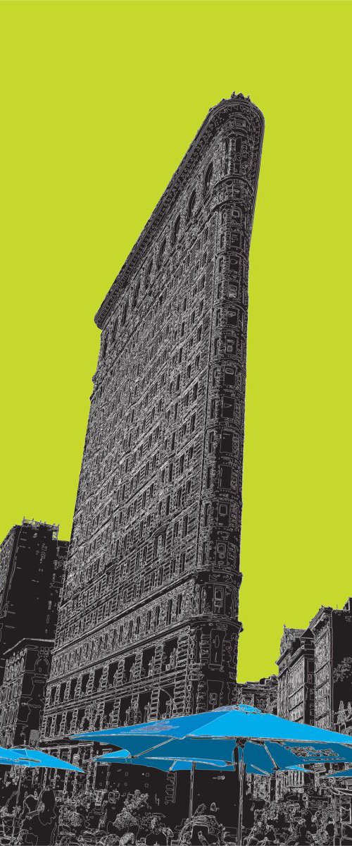 The Flatiron Building 2 NY on lime by Keith Dodd