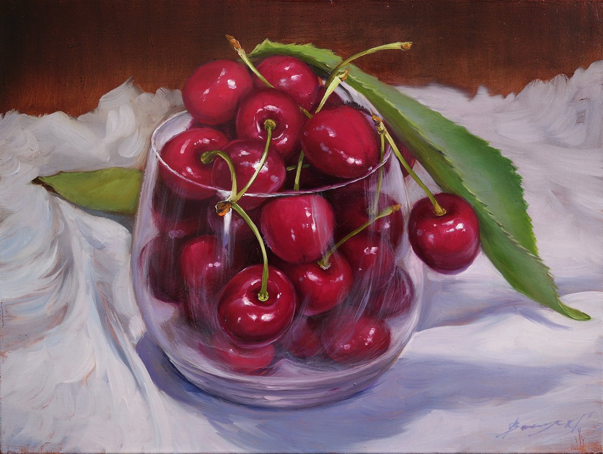 Sweet cherry by Gennady Vylusk