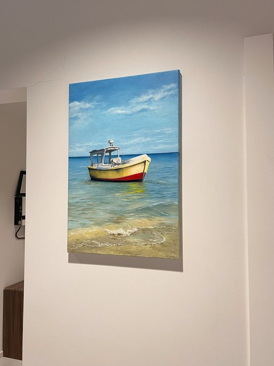 Ship on the shore