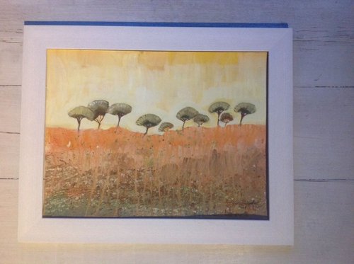 Trees against the morning sky by Les  Powderhill