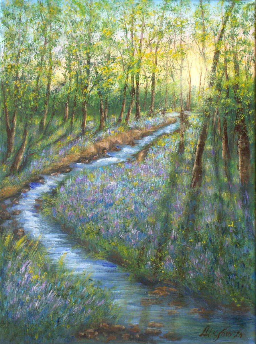 Bluebells forest by Ludmilla Ukrow