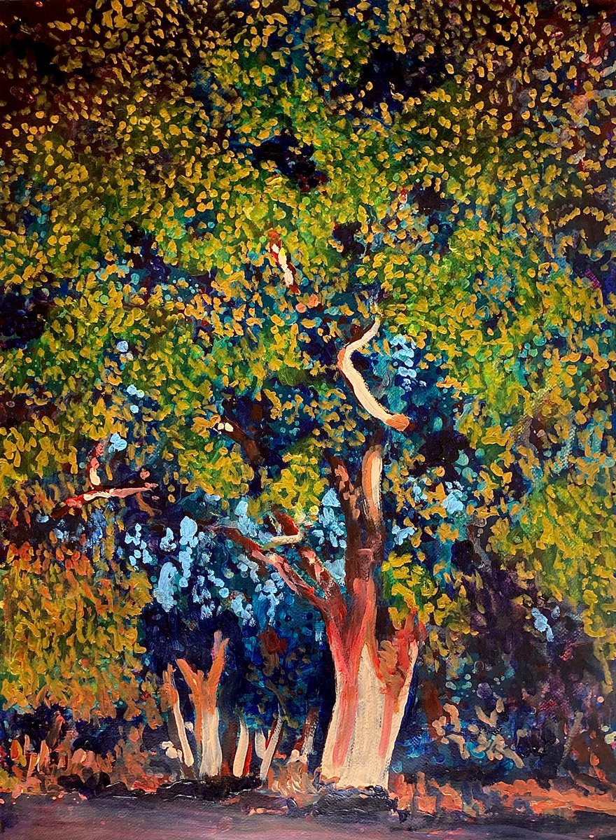 Big Tree Afternoon By John Cottee, 22 X 30, Artwork For Sale On Artfinder