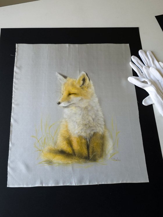 Golden Slumber – Silk Painting