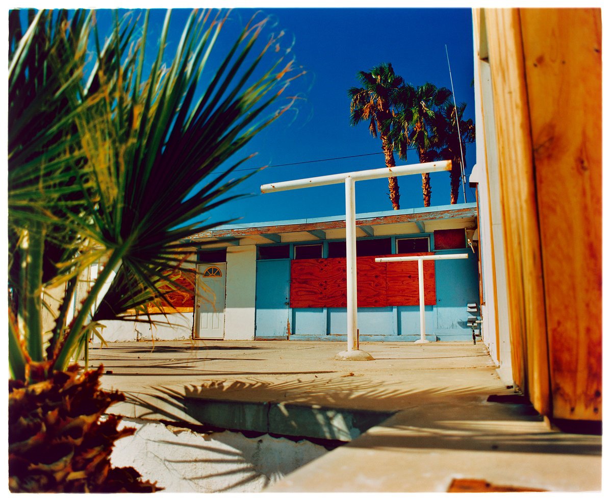 Urban And Pop Cityscapes Photograph By Richard Heeps, 35 X 30", Motel, Desert Shores, Salton Sea, California, 2003, Artfinder