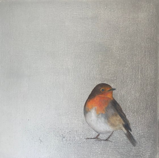 Robin ~ on silver