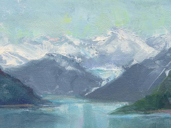 Glacial Waters - plein air Inside Passage