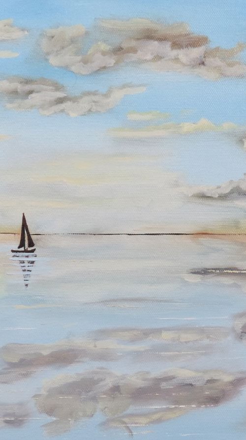 Sea reflection by Gordon Bruce