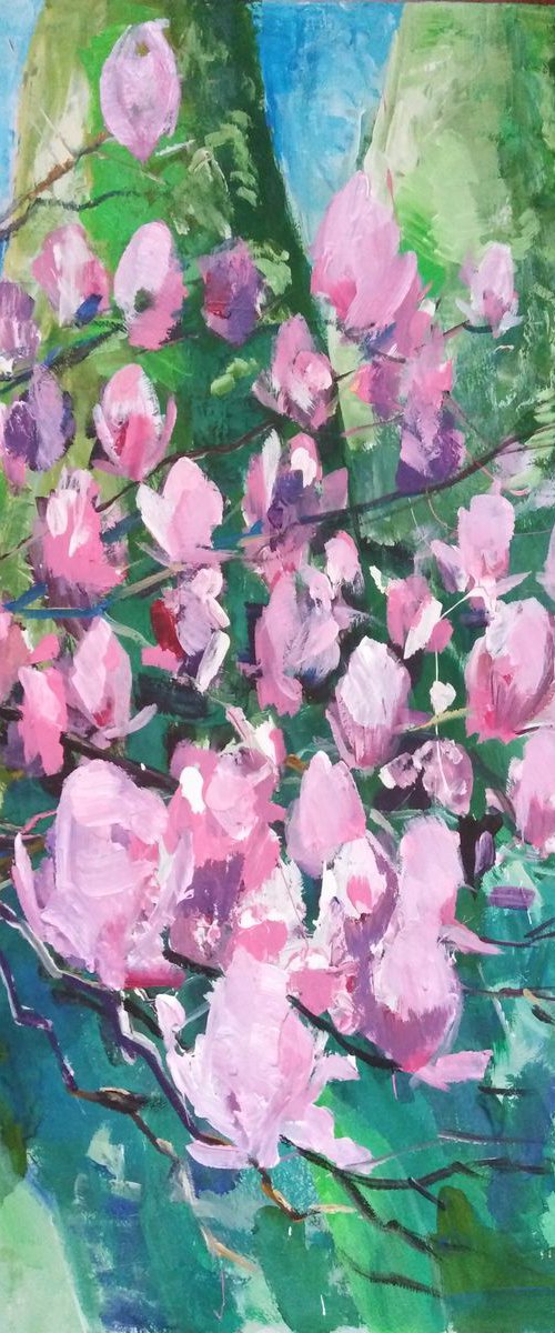 Magnolia's smell by Oxana Raduga