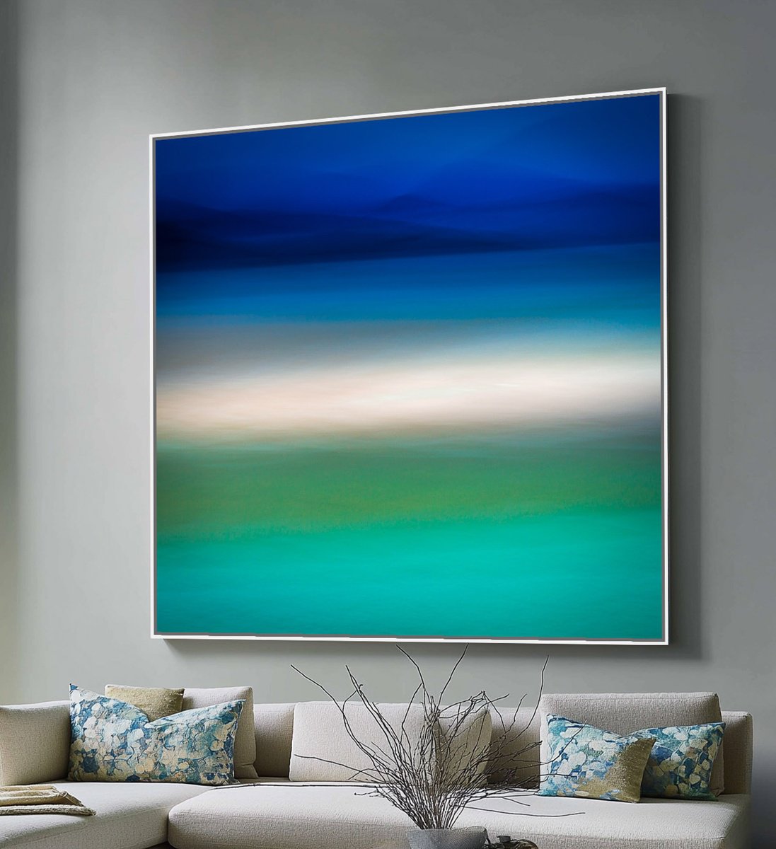 Impressionistic Photograph , A Sigh Of The Sea By Lynne Douglas, 52 X 52, Artwork For Sale On Artfinder